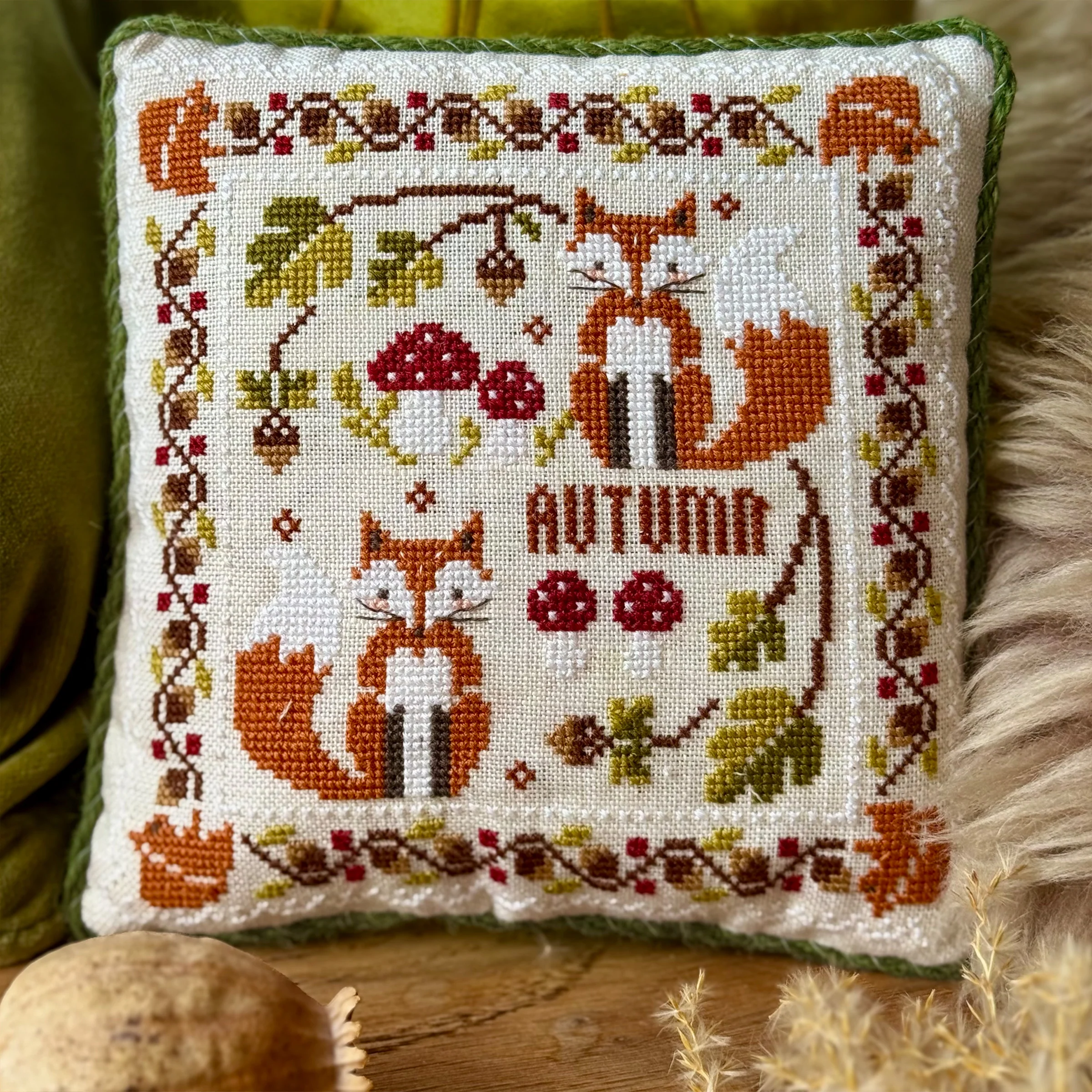 Two Foxes Cross Stitch Pattern - PDF Download - September 2025